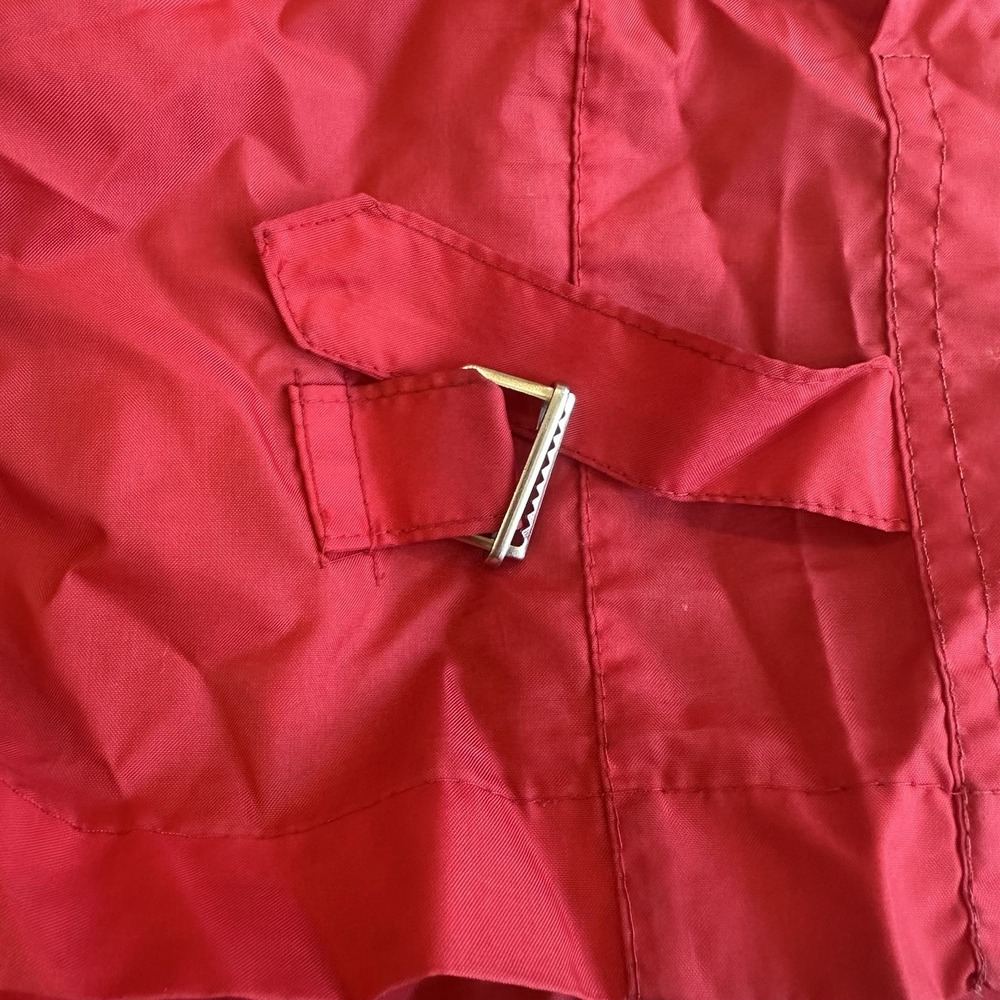 Vintage IZOD Lacoste Full Zip Windbreaker Jacket Size L Red- Blue Alligator Logo - Picture 5 of 12